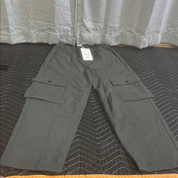 ZARA Gray Elastic Waist Pants - Picture 6 of 15